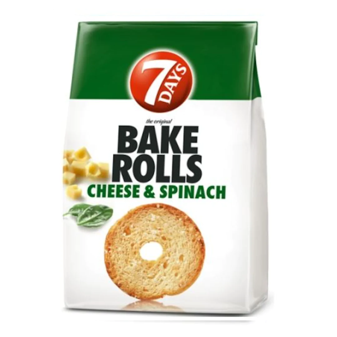 7 Days Bake Rolls Cheese & Spinach 80g